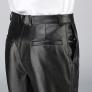 large size fashion EU US men's chick fleece PU leather pant trousers