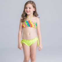 wave colorful water game girl swimwear