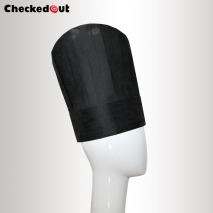 black round top paper disposable chef hat whlesale