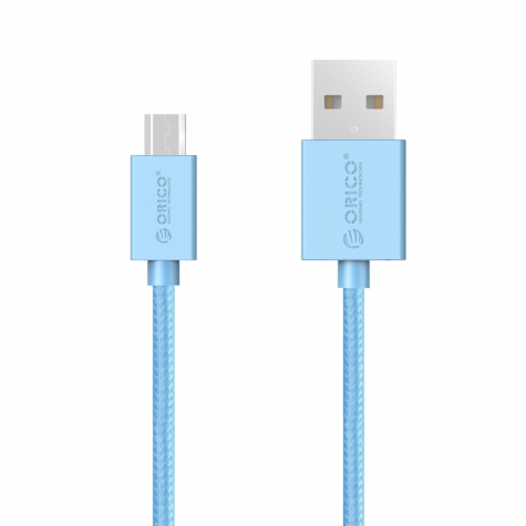 USB2.0 Max Power Micro B 3.3 Ft Round USB Cable-BK (ADC-10)