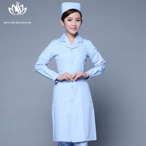 2017 autumn women nurse coat jacket lab coat