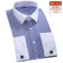good quality fabric stripes price men shirt