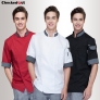 summer 3/4 length sleeve restaurants chef uniform chef jacket