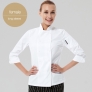 Chinese style collar double breasted restaurant kitchen cook uniform coat