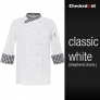 France design unisex double breasted  chef jacket coat restaurant chef uniform