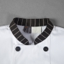 stripes collar cuff fashion cook chef jacket chef uniform