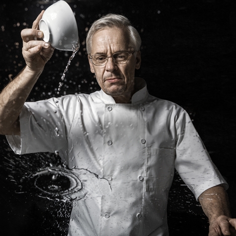 short sleeve snap button design chef jacket suit