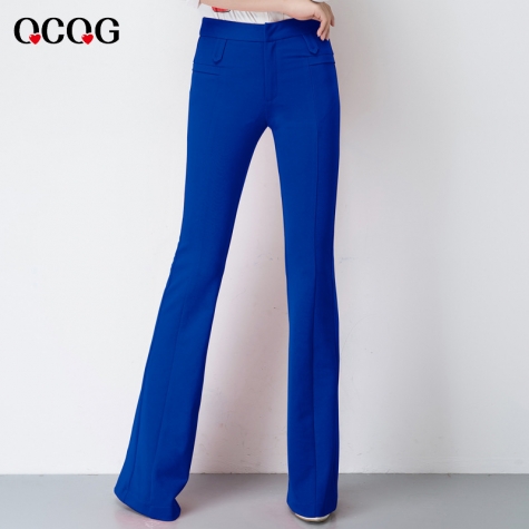 spring design bare bottom flare pant woman