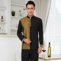 2015 fashion waiter uniform factory supplier