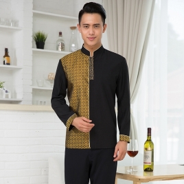 2015 fashion waiter uniform factory supplier