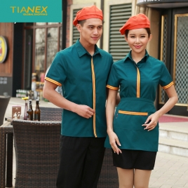 high quality cheap Inn hotel restaurant worker shirts