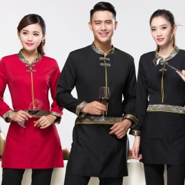 summer design resort hotel waiter shirt + apron