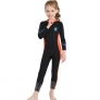 long sleeve one-piece slim fit children wetsuit swimming suit for girl
