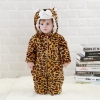 winter design flannel cartoon lion child rompers suits