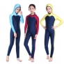 high quality little girl teen hooded swimwear bruqini
