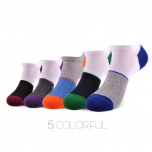 fashion colorful patchwork men sport socks