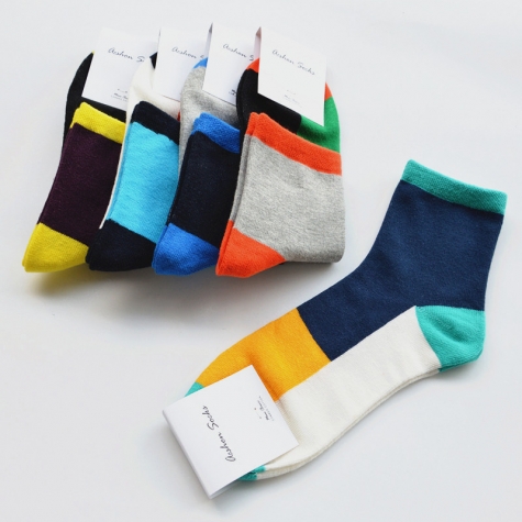 summer sports fashion patchwork cotton mesh men toe socks