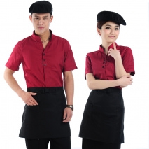high quality fast food service lounge waiter shirt + apron