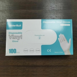 cheap riderbull non-medical PV vinyl gloves disposable  gloves CE certificated