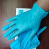 Wally sky blue vinyl/nitrile blend disposable blue  vitrile  gloves factory wholesale