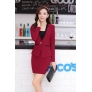 long sleeve V collar Korea style chic office lady work suits ,three-piece suit