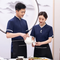 2022  new design bow waitress  waiter blouse uniform jacket hotel crew blouse