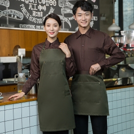 2022 hot sale  long sleeve caffee house restaurant waitress waiter  jacket  uniform