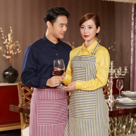 2022  long sleeve candy color cafe restaurant dessert store dark gray shirt workwear uniform