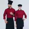 2022 classic long  sleeve  fashion double breast baker jacket  kitchen coat  chef jacket uniform