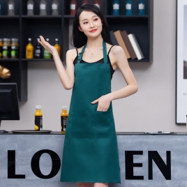 2022 fashion high quality candy color cafe staff halter apron long apron