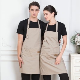 2022 fashion high quality Europe desgin cafe halter apron long apron