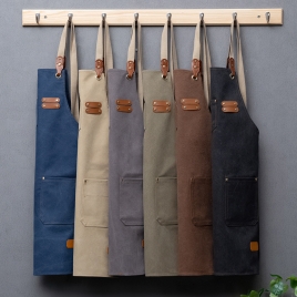 2022 hot sale  dessert store staff apron waiter apron fresh store halter apron custom logo