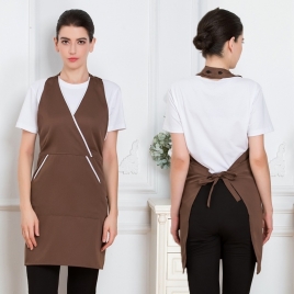 2022 Europe cross neck halter apron vegetable store milk tea apron friut shop apron