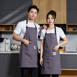 2022 Europe cross neck halter apron vegetable store  friut shop household apron