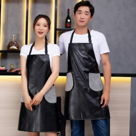 upgrade fashion pure color home apron kitchen apron