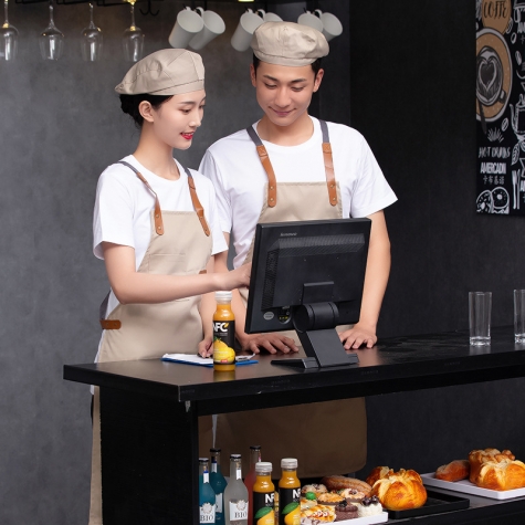 2022 high quality restaurant staff work apron chef halter apron