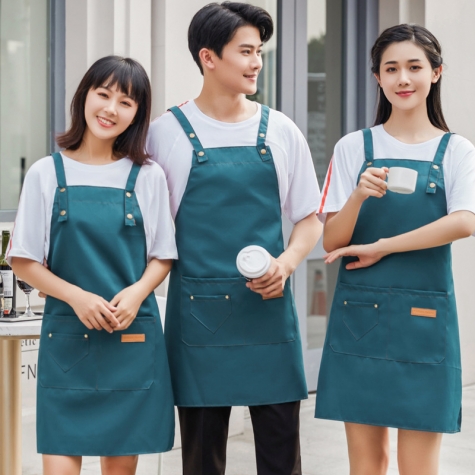 2022 China apron factory cheap price halter apron  fruit store apron long apron
