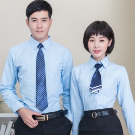 2022 fashion high quality breathable office work  shirt staff uniform women men shirt
