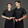 2022   long  sleeve gray hem  cafe bar chef master chef jacket  discount bread house  baker  chef blouse jacket cheap price