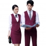 2022 fashion waiter Attendant uniform Suits vest pant shirt  cafe  wait staf uniform working wear