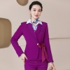 2022 fashion  upgrade slim fit business office women flight Attendant dress blazer Suits sales representative  suit