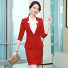 Korea slim fit upgrade formal business office lady women suit female pant suit as uniform