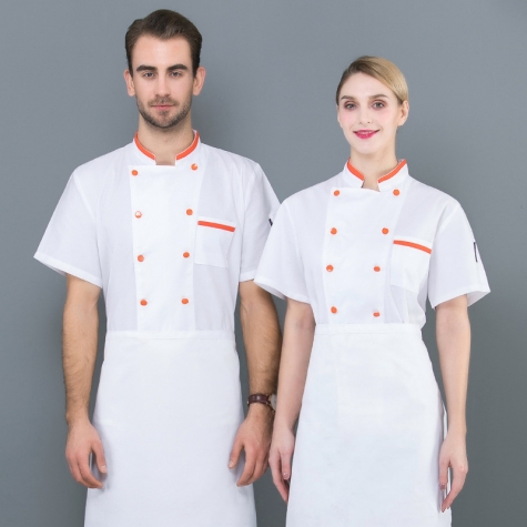 golden button summer chef uniform new