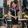 wholesale bright color hotel service team uniform shirt