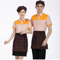 summer thin short sleeve good quality waiter uniform