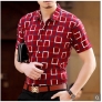 south east Asian style summers young men's short sleeve shirt