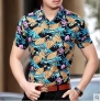 south east Asian style summers young men's short sleeve shirt
