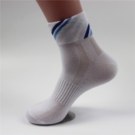 elastic knitting sports style cotton men socks