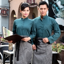 fashion vintage half sleeve waiter waitress shirts and apron Waiter 101