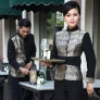 wedding formal style service staff blouse blazer uniform for waiter